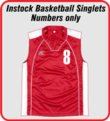 Instock singlets with numbers